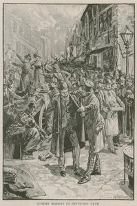 Marché du dimanche à Petticoat Lane - English School