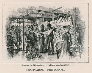 Dimanche à Whitechapel - vente de mouchoirs - English School