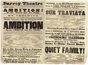 Affiche de théâtre du Surrey