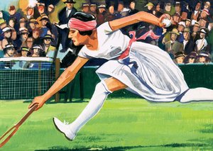 Suzanne Lenglen, gagnante du championnat féminin en simple de 1925 - English School