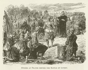 Les Suédois en prière avant la bataille de Lützen