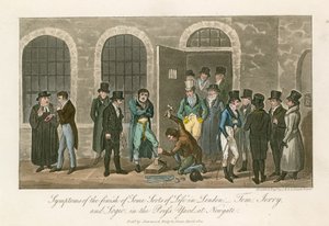 Symptômes de la fin de certains types de vie à Londres - Tom, Jerry et Logic dans la cour de presse à la prison de Newgate - English School