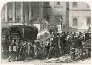 Accrochage des tableaux à la Royal Academy - English School