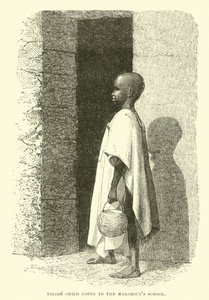 Enfant talibé allant à l