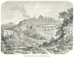 Tananarive, la capitale de Madagascar (gravure)