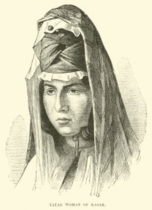 Femme tatar de Kasak - English School
