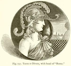Tazza de Diruta, avec tête de Rome - English School