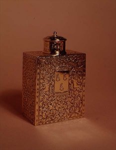 Boîte à thé, décorée dans le style de Gribelin, vers 1700 - English School