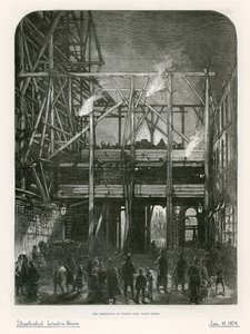 Temple Bar, Londres. Démolition, 1878 - English School