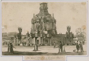 Temple de la Concorde érigé pour la Paix de 1814 - English School