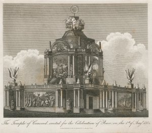 Temple de la Concorde érigé pour la Paix de 1814 - English School