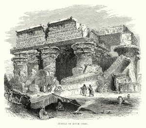 Temple de Koum Ombo (gravure) - English School