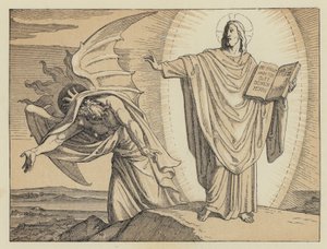 La tentation du Christ (gravure) - English School