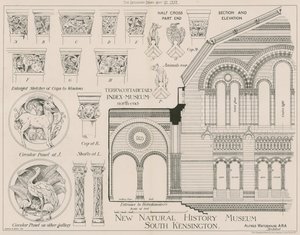 Détails en terre cuite du nouveau musée d