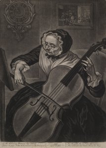 Le Vieil Amuseur, vers 1750 (mezzotinte)