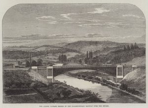 Le pont Albert Edward du chemin de fer de Coalbrookdale sur la Severn - English School