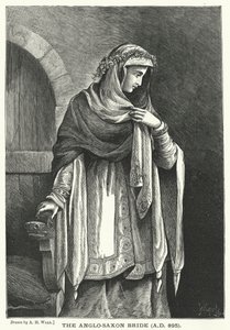 La mariée anglo-saxonne, AD 895 - English School