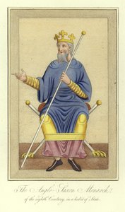 Le monarque anglo-saxon du 8ème siècle en habit d