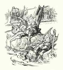 Les rives de la rivière Treacle (lithographie) - English School