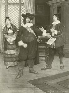 Le Barbier de Séville, Acte I scène xi (gravure) - English School
