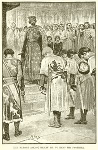 Les barons demandant à Henri III de tenir ses promesses