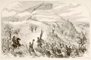 La bataille de Lookout Mountain (lithographie) - English School