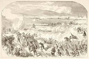 La bataille de Malvern Hill (lithographie) - English School