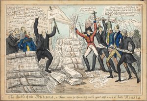 La Bataille des Pétitions, une farce jouée avec grand succès dans les deux maisons - English School