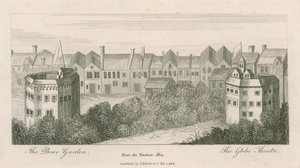 Le Bear Garden et le Globe, Bankside, Londres, d