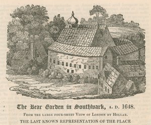 Le Bear Garden à Southwark, AD 1648 - English School