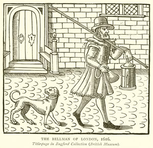 Le crieur de Londres, 1616