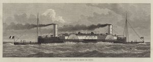 Le navire-salon Bessemer pour traverser la Manche (gravure) - English School