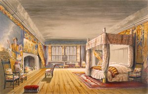 La meilleure chambre, Cotehele House, vers 1830-40 - English School