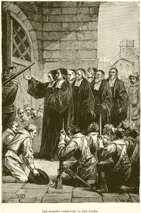 Les évêques emprisonnés à la Tour - English School