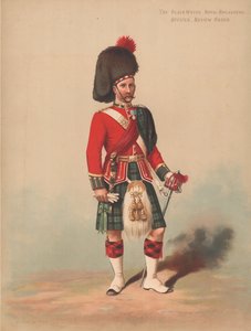 The Black Watch, Royal Highlanders, Officier, Tenue de Revue - English School