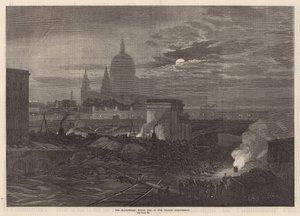 Extrémité du pont de Blackfriars de l