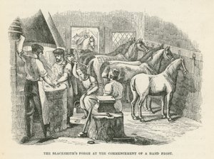 La forge du forgeron au début d