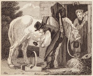 La Forge (gravure) - English School