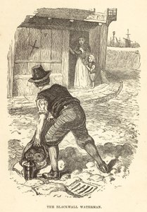 Le batelier de Blackwall (gravure) - English School