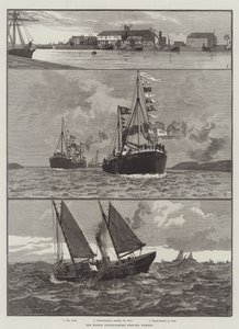 La pêche en haute mer de Boston (Lincolnshire) (gravure) - English School