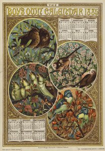 Le Calendrier des Garçons 1885 - English School
