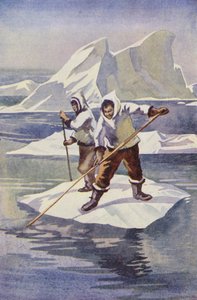 Les garçons ont fait un radeau de glace
