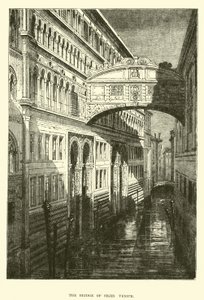 Le Pont des Soupirs, Venise - English School