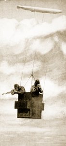 La cage pare-balles du lanceur de bombes Zeppelin, 1914-19