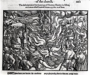 Le bûcher de Thomas Haukes, 10 juin 1555, de 