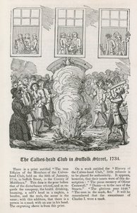 Le Club de la Tête de Veau dans Suffolk Street, 1734 - English School