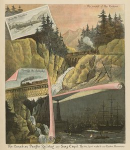 Le chemin de fer canadien du Pacifique et le canal de Suez. Les deux routes courtes vers nos possessions orientales - English School
