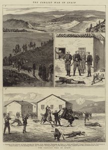La guerre carliste en Espagne (gravure) - English School