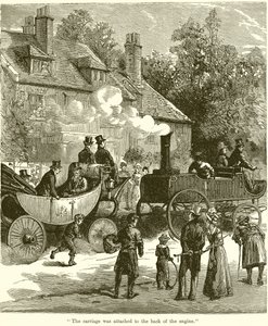 Le chariot était attaché à l