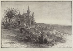 Le Casino de Monte Carlo, près de Monaco (gravure)